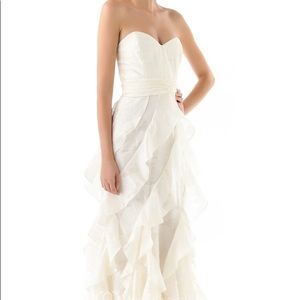 Strapless wedding gown